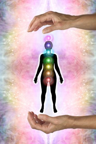 No Reiki, os chacras são os principais pontos onde realiza-se a imposição das mãos.